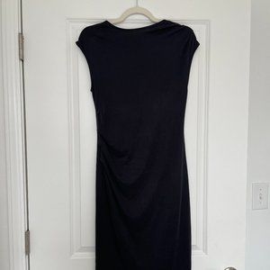 Black Asymmetrical Cinched Topshop Dress